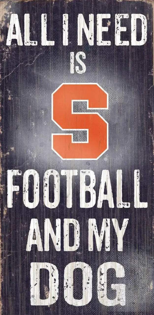  Syracuse Orange Wood Sign Football And Dog 6x12 Order -  ToylandEU™