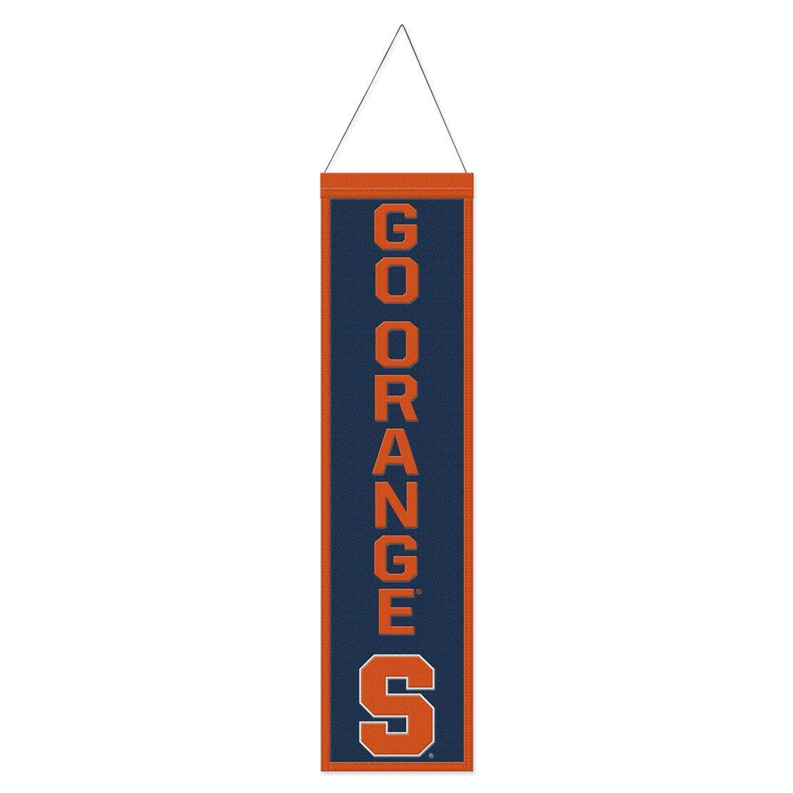 Syracuse Orange Wool Banner 8x32 Heritage Slogan Design - ToylandEU