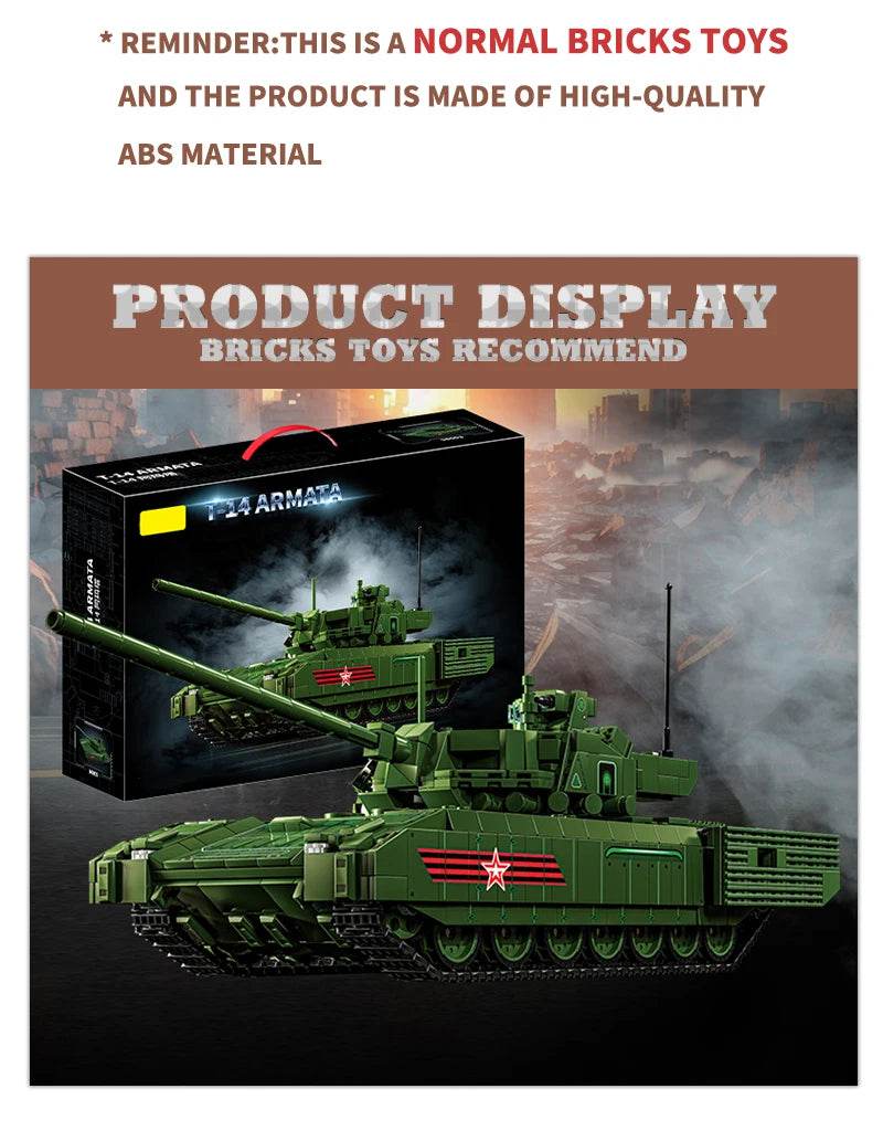 T-14 Main Battle Tank Building Blocks Children Toys MOC Bricks - ToylandEU