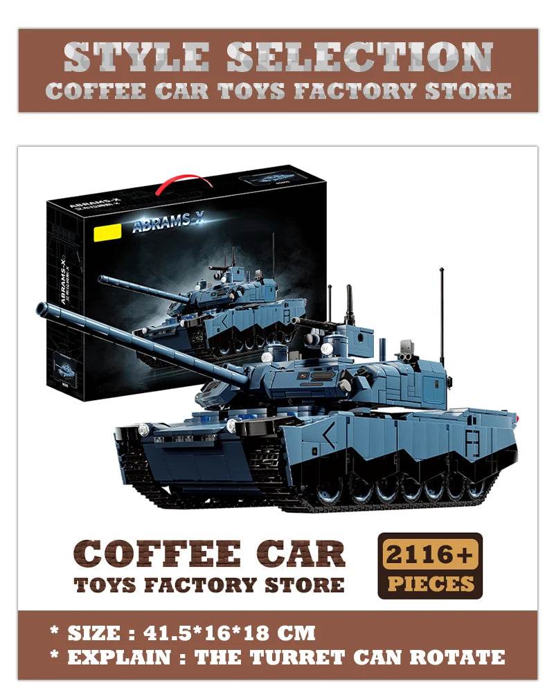 T-14 Main Battle Tank Building Blocks Children Toys MOC Bricks - ToylandEU