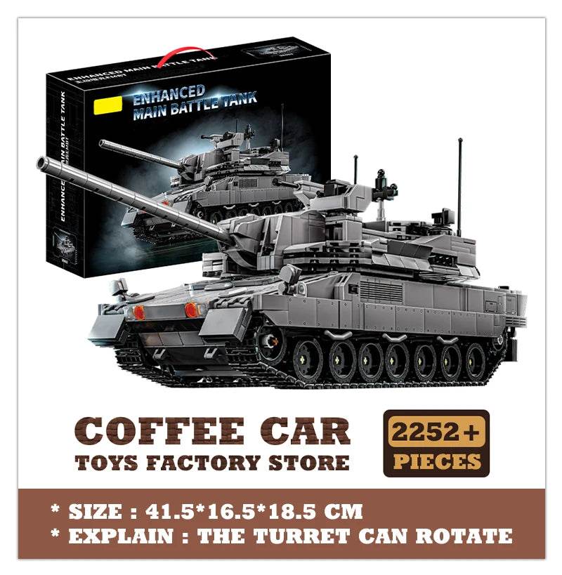 T-14 Main Battle Tank Building Blocks Children Toys MOC Bricks - ToylandEU