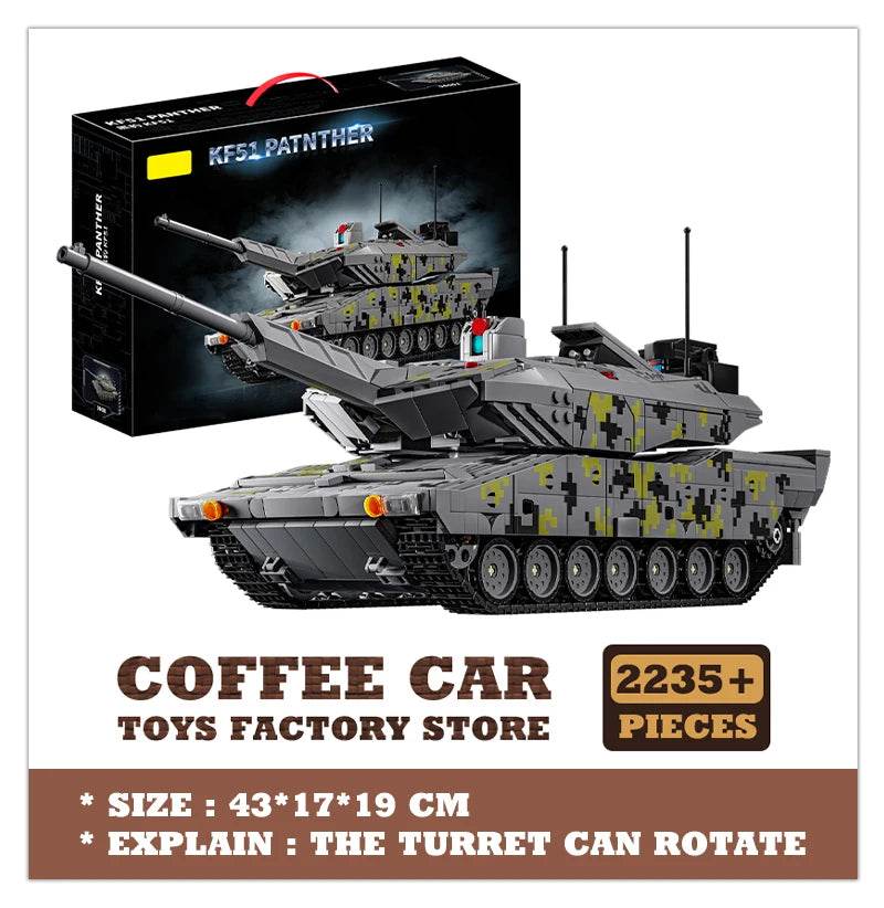 T-14 Main Battle Tank Building Blocks Children Toys MOC Bricks - ToylandEU