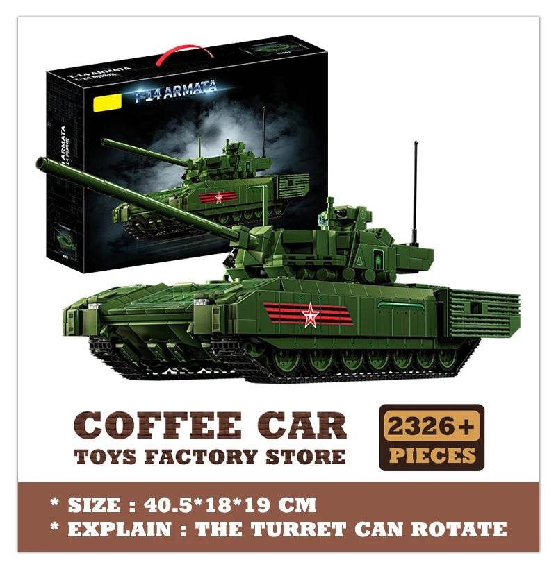 T-14 Main Battle Tank Building Blocks Children Toys MOC Bricks - ToylandEU