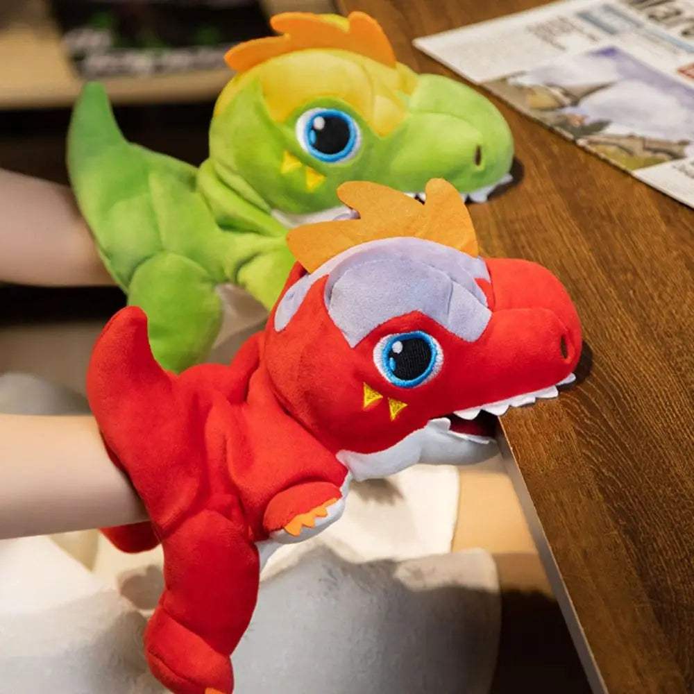 T Rex Plush Hand Puppet | Soft Movable Mouth | Toylandeu™