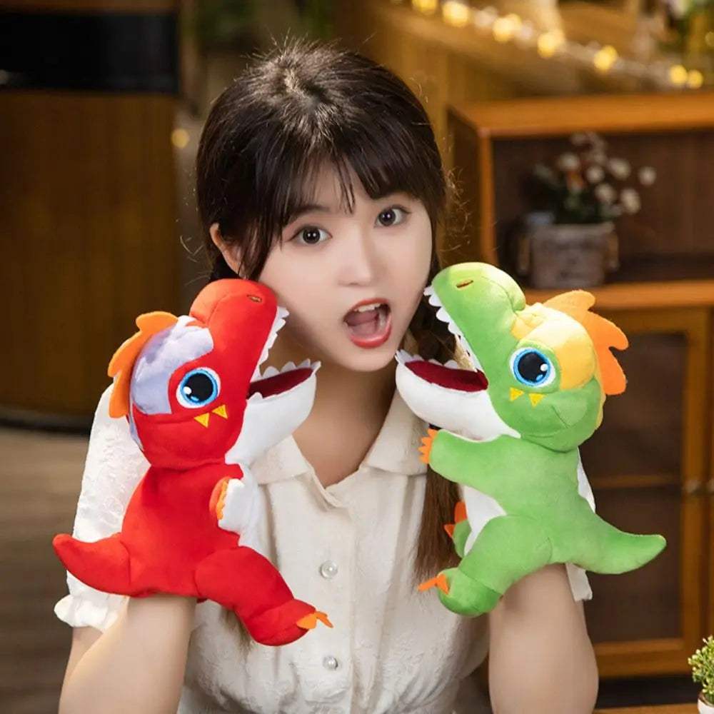 T Rex Plush Hand Puppet | Soft Movable Mouth | Toylandeu™