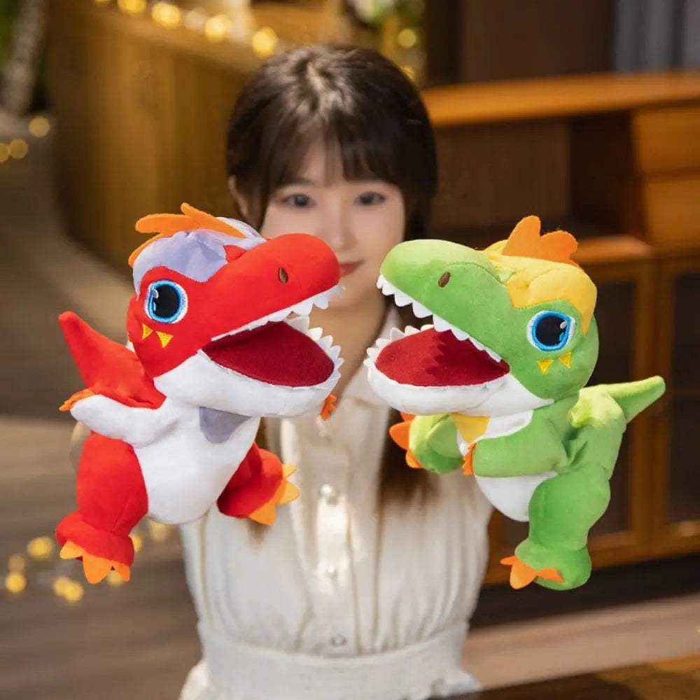 T Rex Plush Hand Puppet | Soft Movable Mouth | Toylandeu™