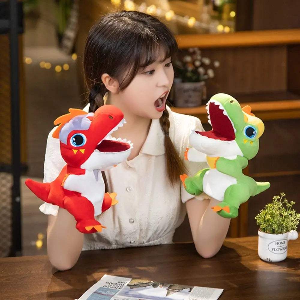 T Rex Plush Hand Puppet | Soft Movable Mouth | Toylandeu™