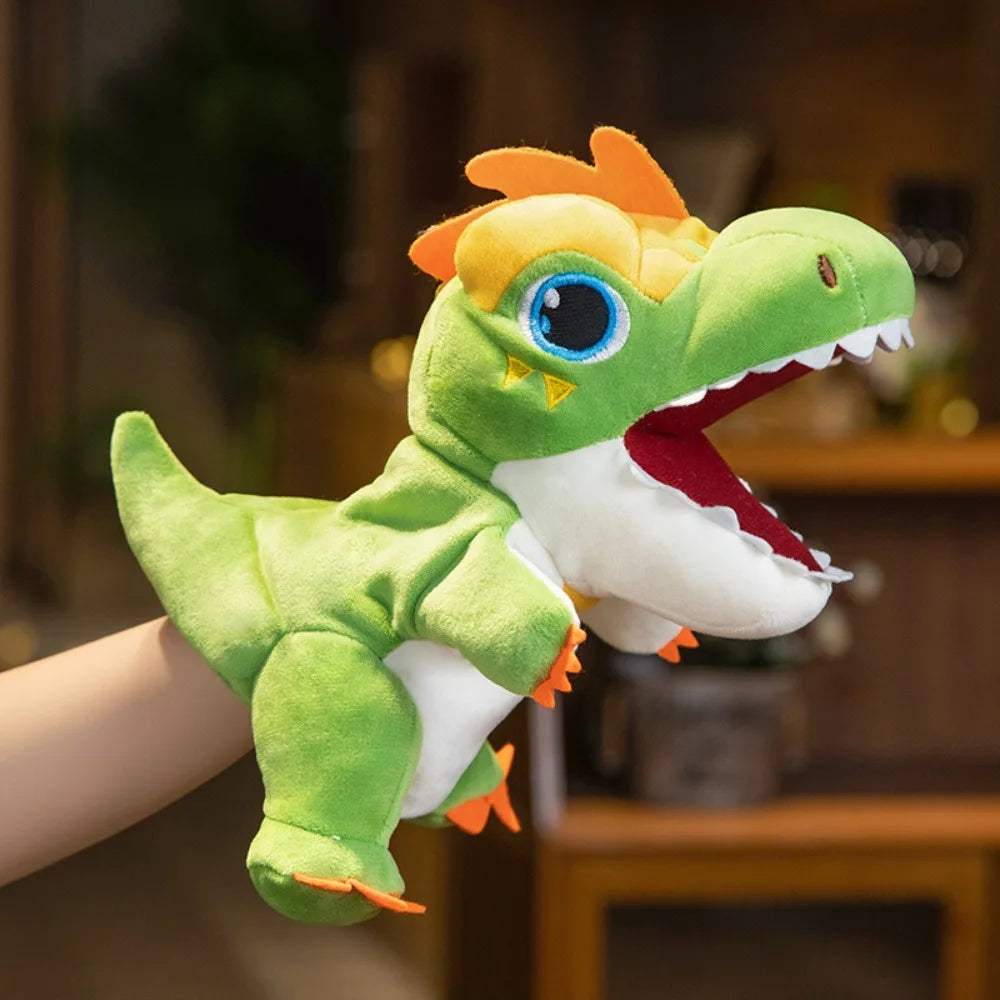 T Rex Plush Hand Puppet | Soft Movable Mouth | Toylandeu™