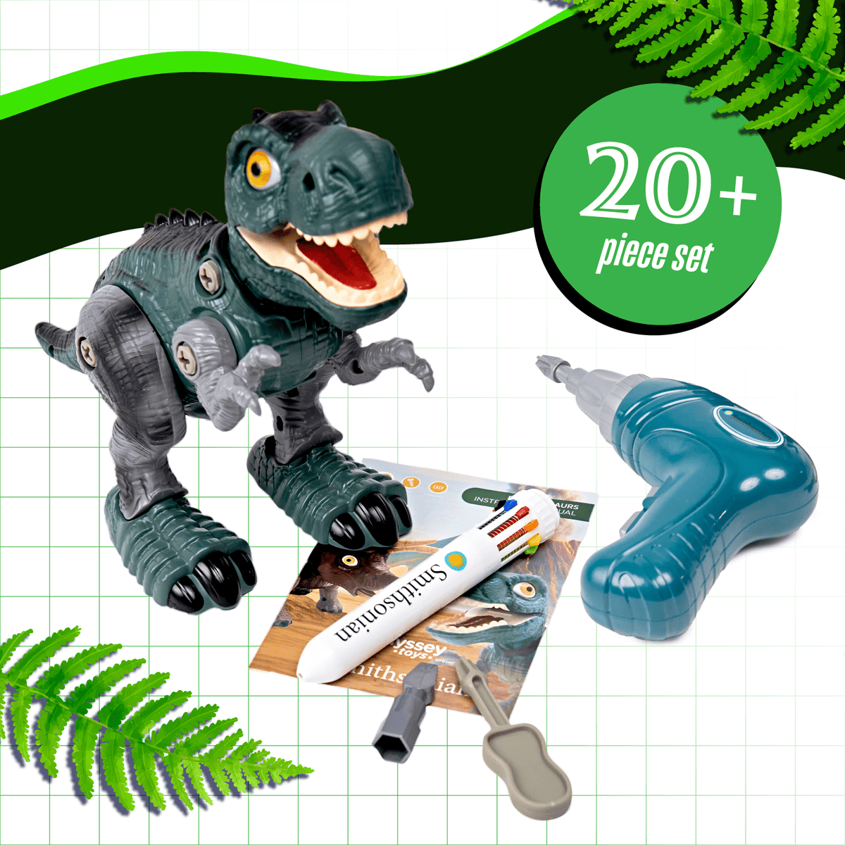 T Rex Robot Kit | Walks and Roars | Toylandeu™