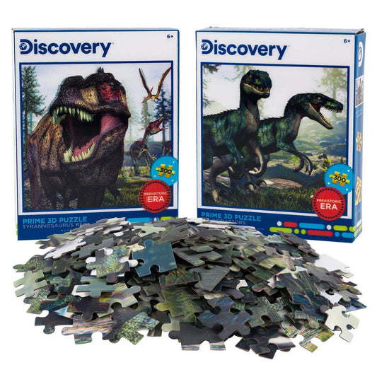  Lenticular 3D Jigsaw Puzzles T Rex Velociraptors Set -  ToylandEU™