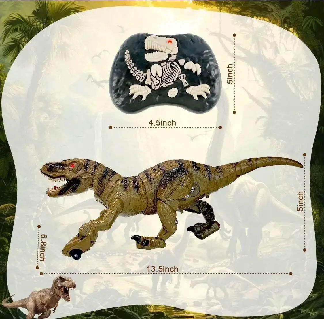 T-Rex and Dragon Remote Control Toy for Kids Gift Set - ToylandEU