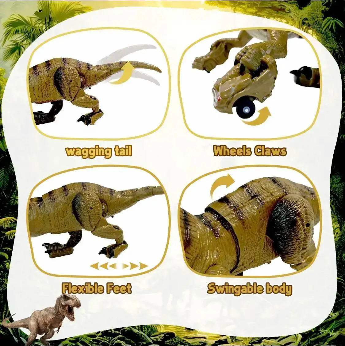 T-Rex and Dragon Remote Control Toy for Kids Gift Set - ToylandEU