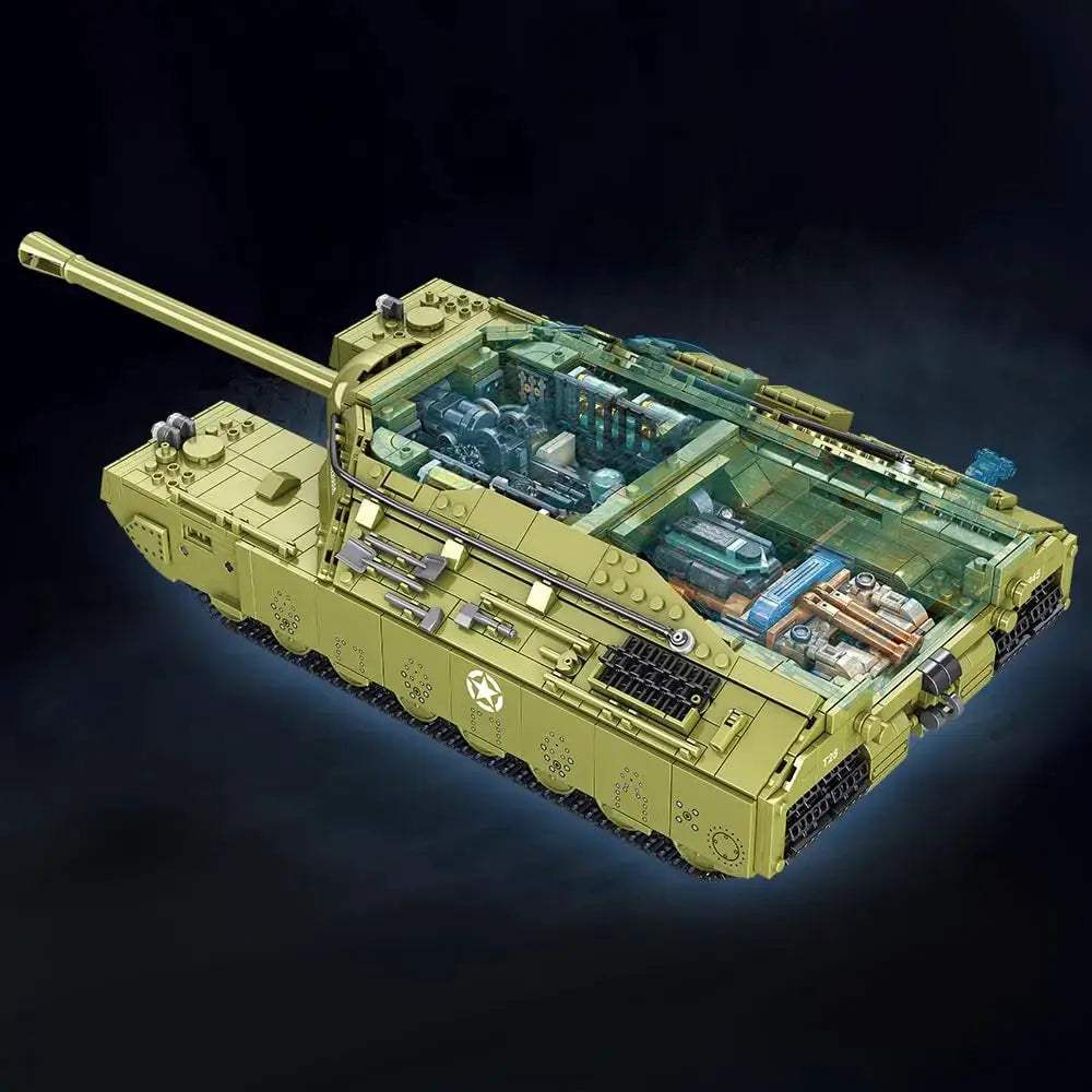 T28 Heavy Tank Building Blocks Set For Adults Realistic Detail - ToylandEU