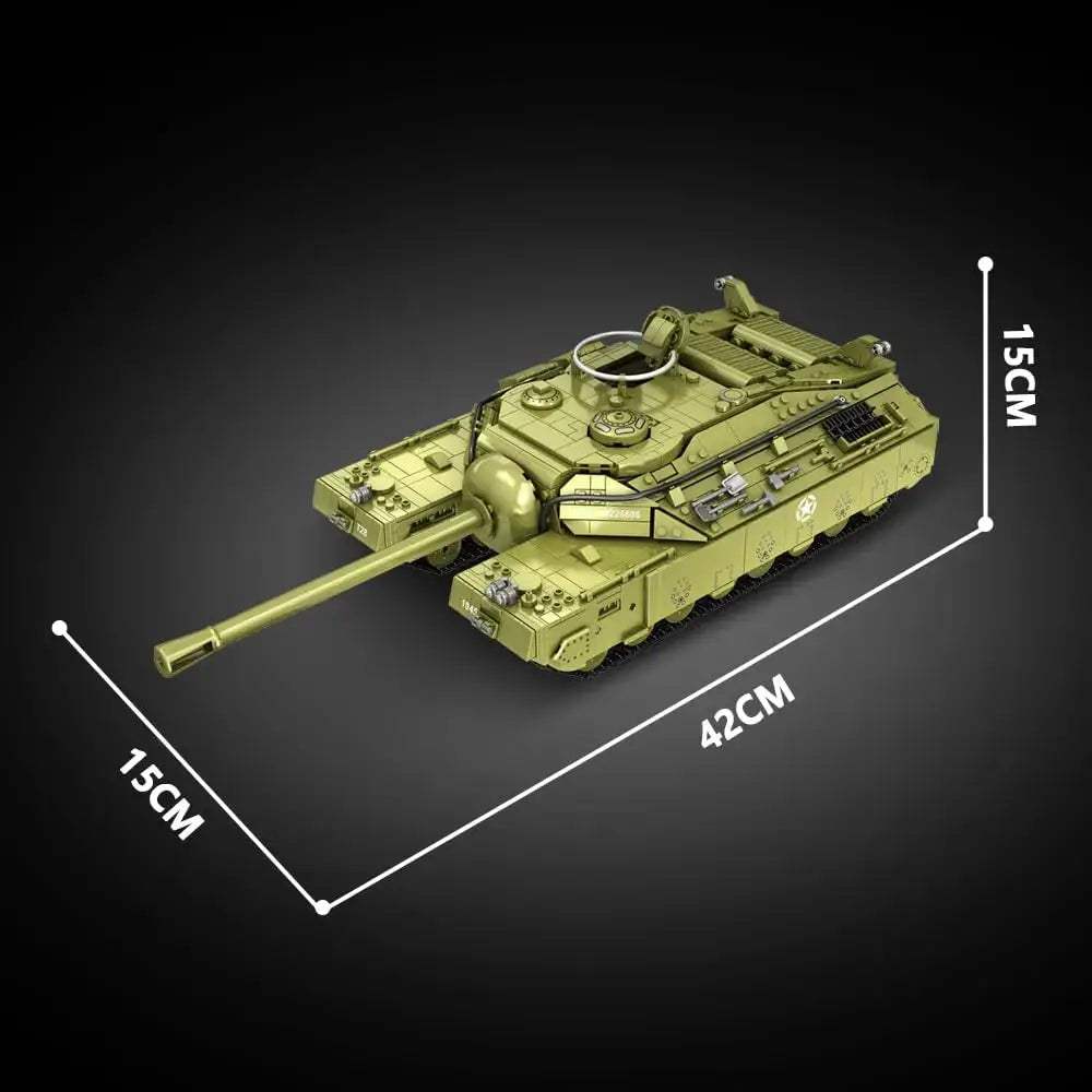 T28 Heavy Tank Building Blocks Set For Adults Realistic Detail - ToylandEU