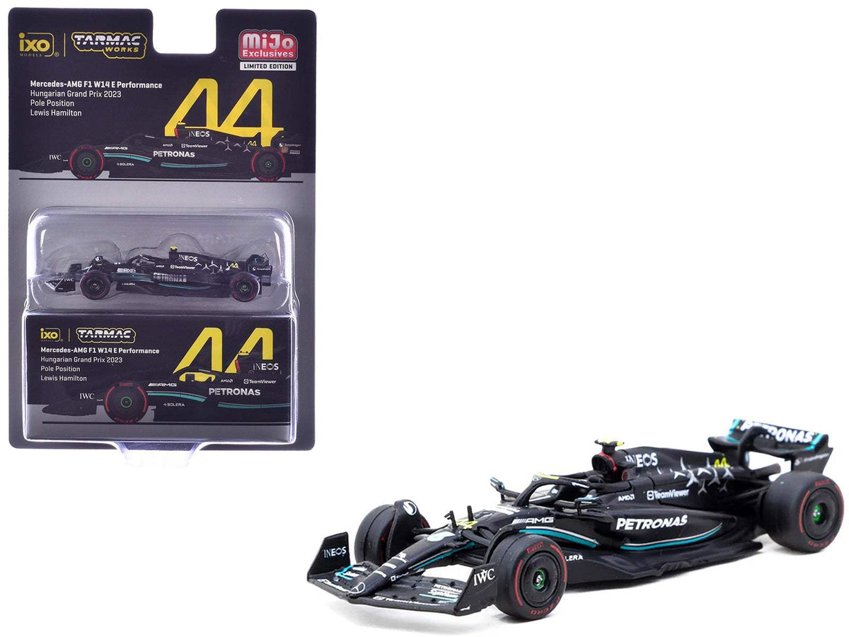 Mercedes-AMG F1 W14 E Performance #44 Lewis Hamilton Pole Position Formula One F1 | 1/64 Diecast Model Car | Tarmac Works | Hungarian GP Series
