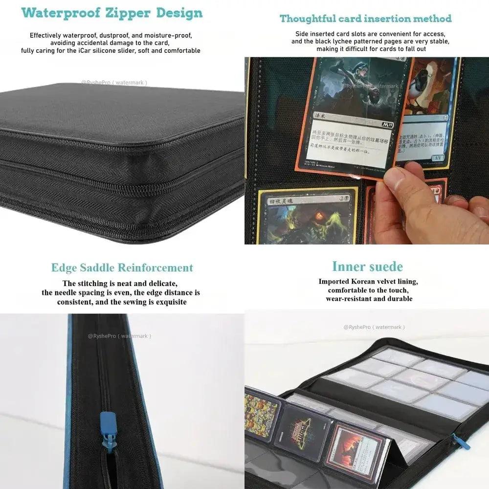  Leather TCG Binder With 4 Pockets Holds 112 Toploaders -  ToylandEU™