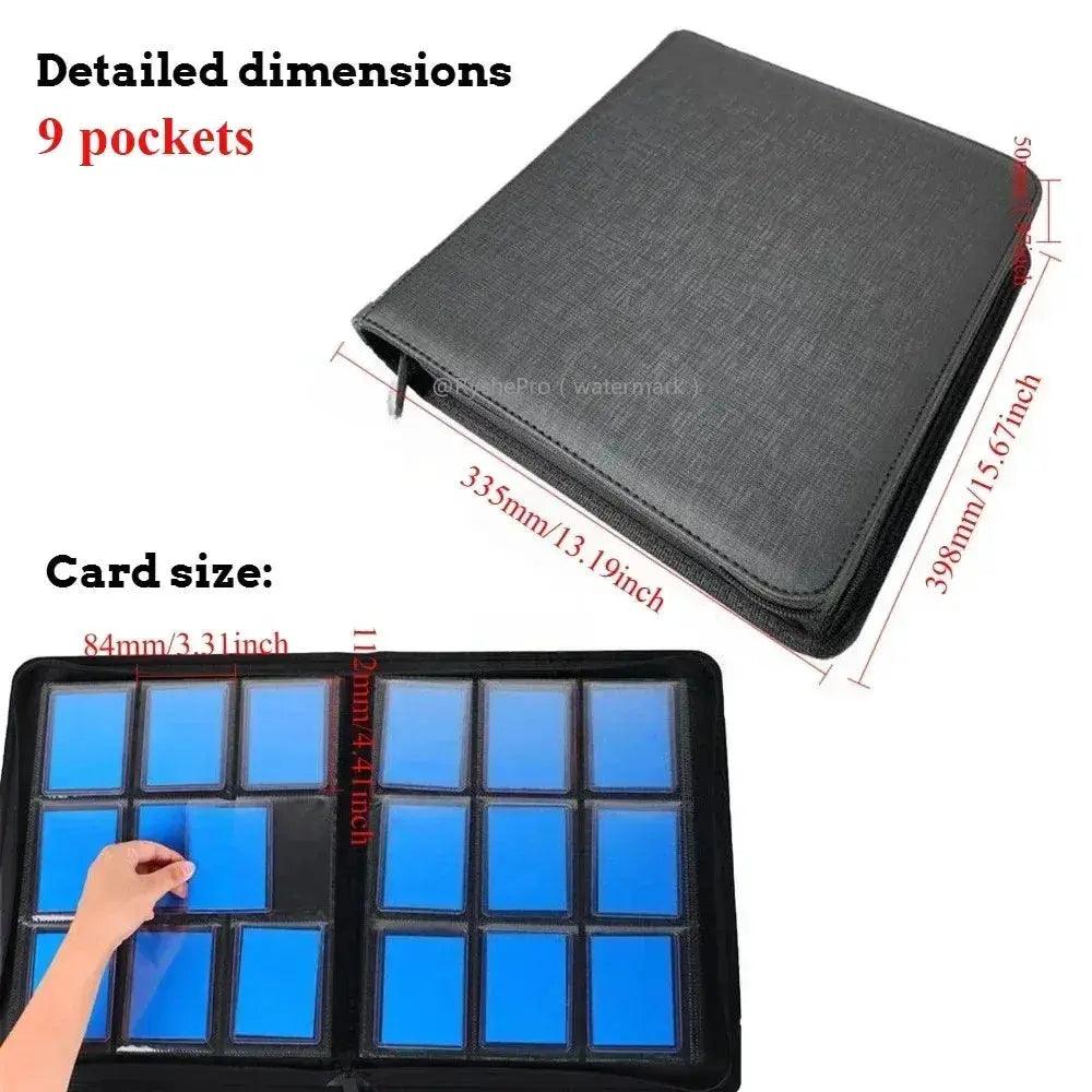  Leather TCG Binder With 4 Pockets Holds 112 Toploaders -  ToylandEU™