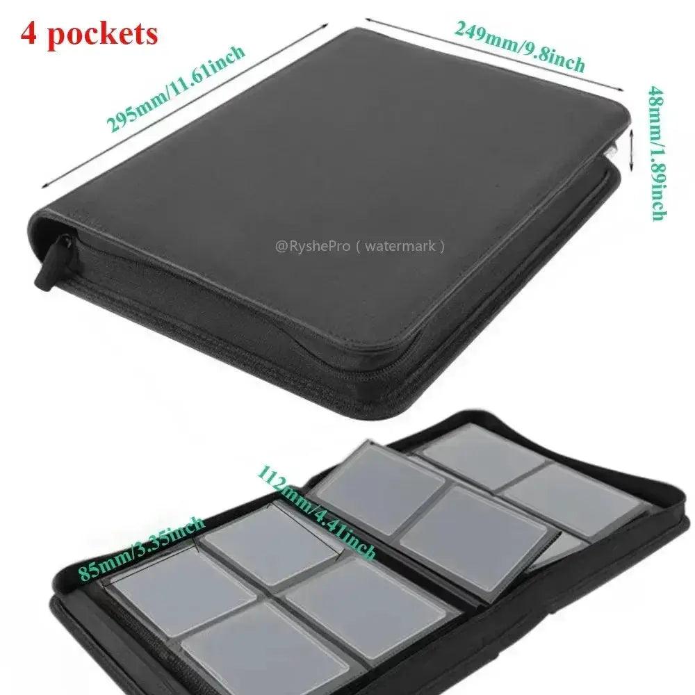  Leather TCG Binder With 4 Pockets Holds 112 Toploaders -  ToylandEU™