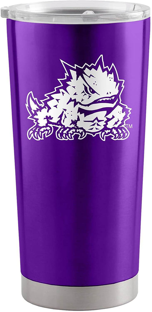 TCU Horned Frogs 20 Oz Travel Tumbler Stainless Steel - ToylandEU