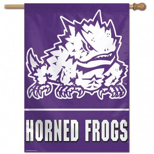 TCU Horned Frogs Banner 28x40 Vertical Special Order - ToylandEU