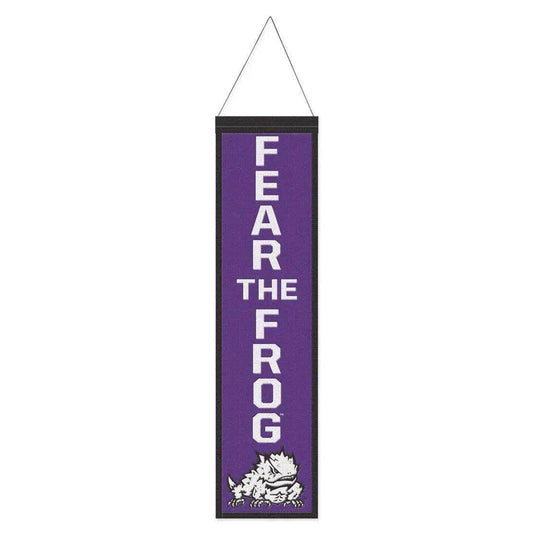  TCU Horned Frogs Banner Wool 8x32 Heritage Slogan Order -  ToylandEU™
