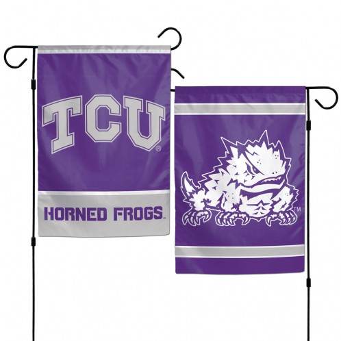 TCU Horned Frogs Flag 12x18 Premium Garden Style Two Sided - ToylandEU