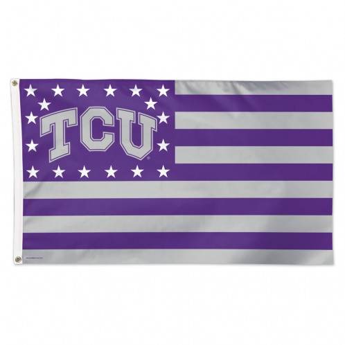 TCU Horned Frogs Flag 3x5 Deluxe Style Stars and Stripes - ToylandEU