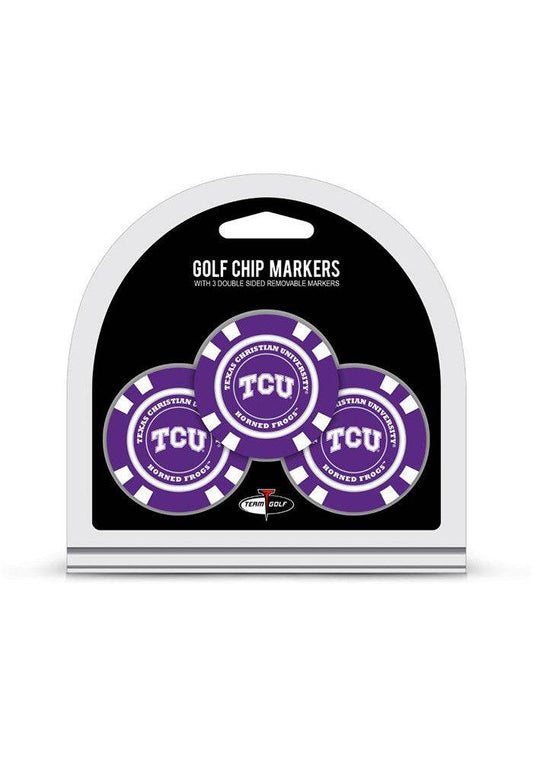 TCU Horned Frogs Golf Chip With Marker 3 Pack Bundle - ToylandEU