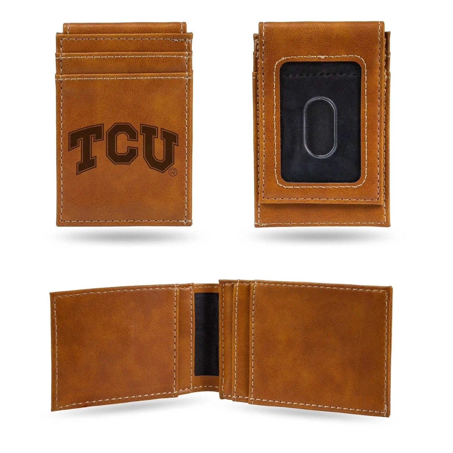  TCU Horned Frogs Leather Front Pocket Wallet Laser Engraved -  ToylandEU™