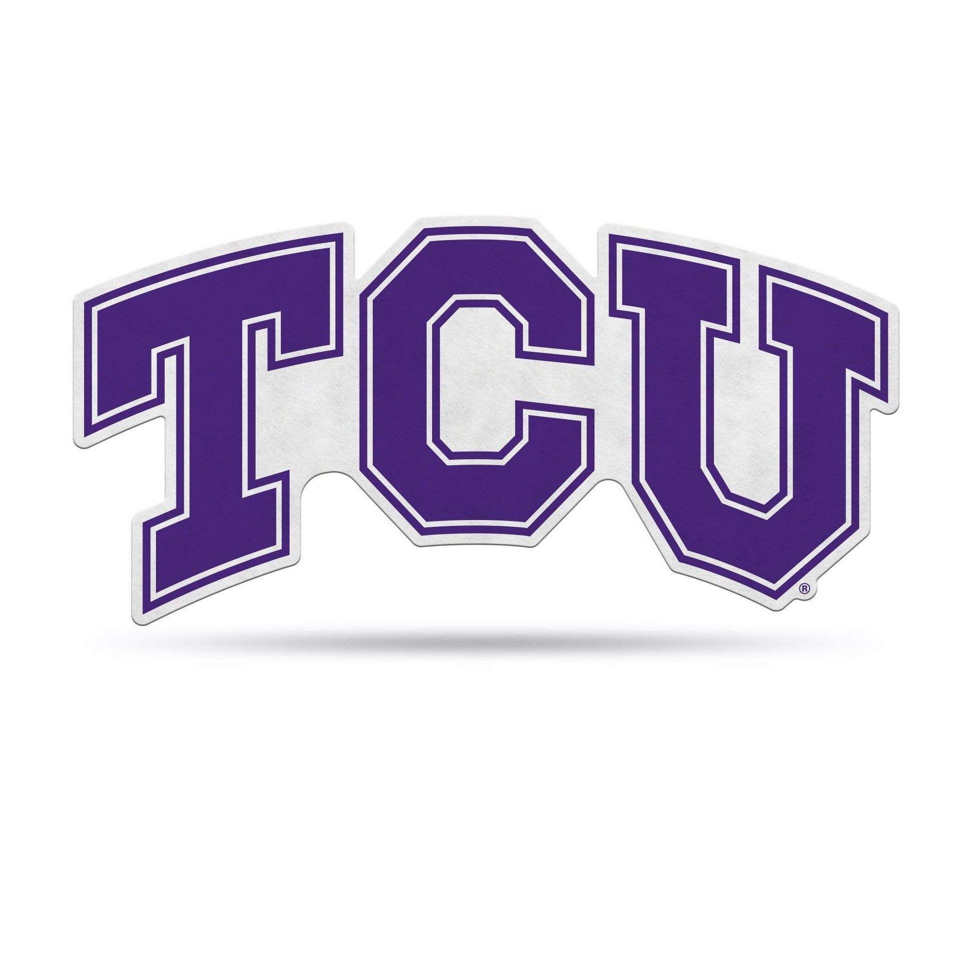 TCU Horned Frogs Pennant Felt Logo Shape Cut Design - ToylandEU