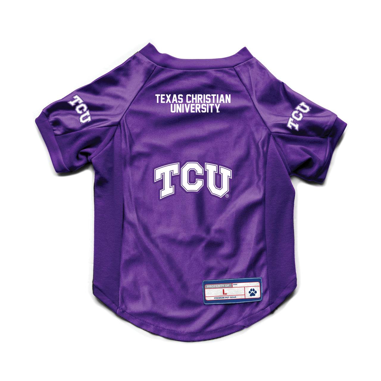 TCU Horned Frogs Pet Jersey Stretch Size Big Dog Special - ToylandEU