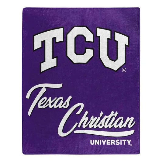  TCU Horned Frogs Raschel Blanket 50x60 Signature Design -  ToylandEU™