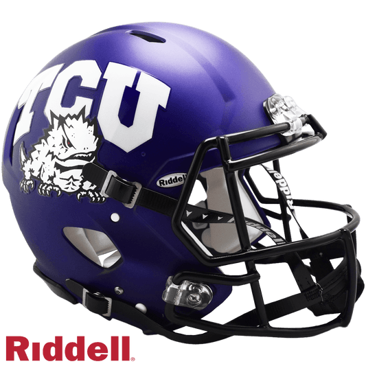 TCU Horned Frogs Riddell Authentic Full Size Helmet Purple - ToylandEU