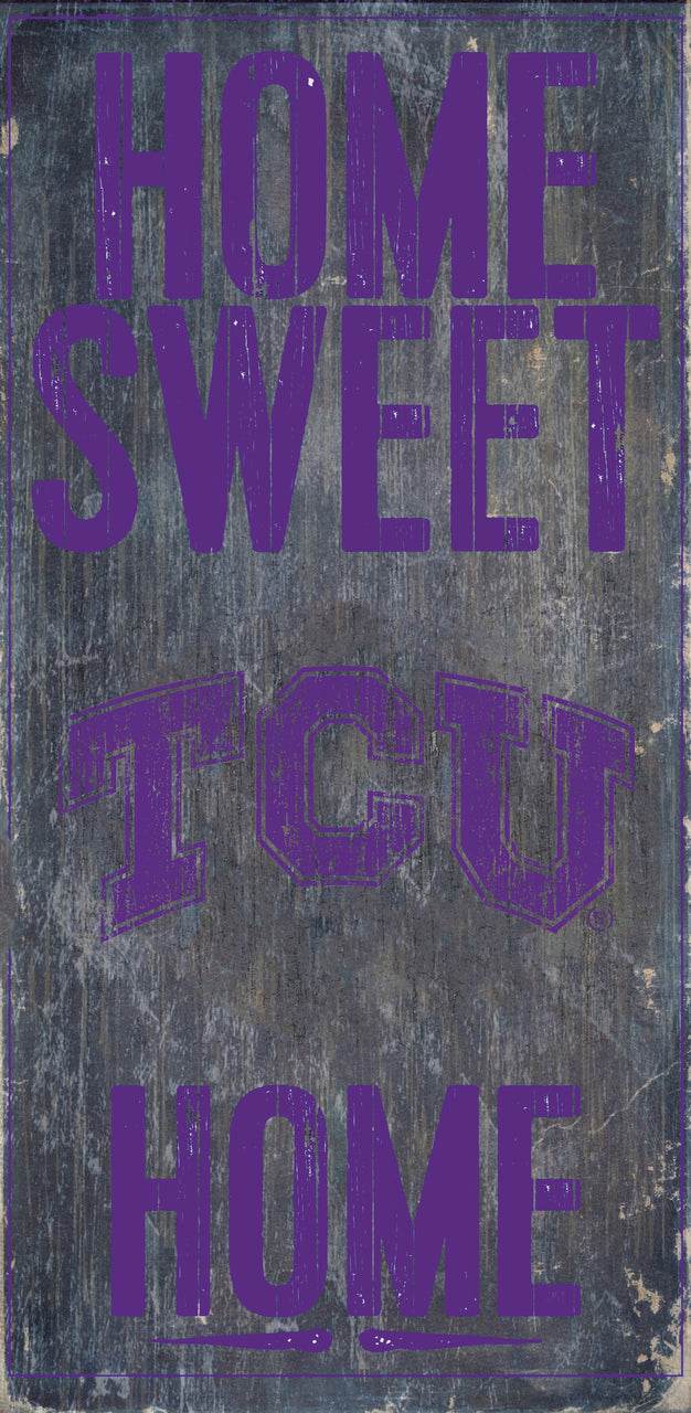 TCU Horned Frogs Sign 6x12 Home Sweet Home Special Order - ToylandEU