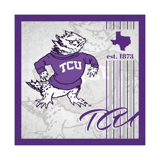  TCU Horned Frogs Wood Sign 10x10 Album Design Wall Decor -  ToylandEU™