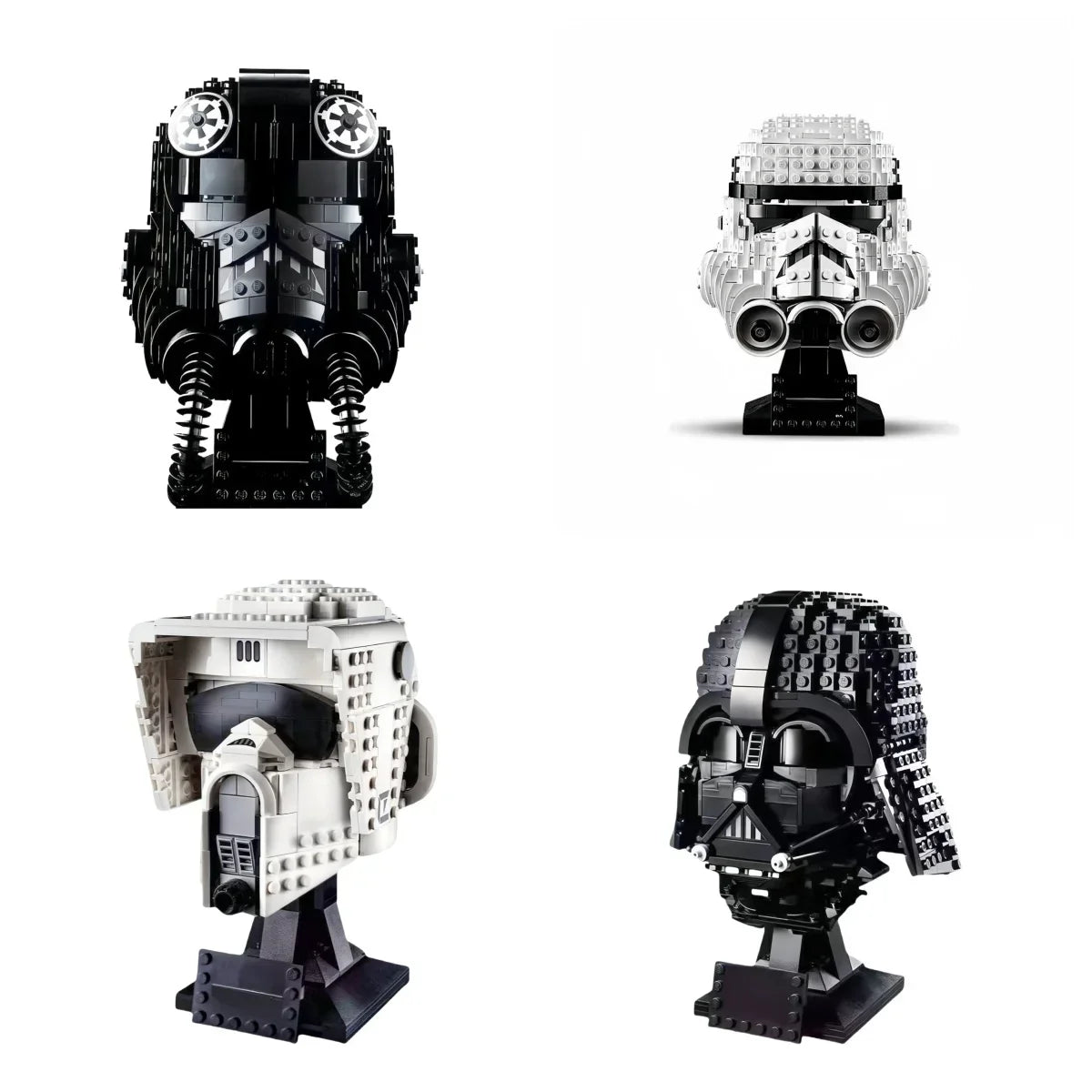  TIE Fighter Helmet Blocks | 724 Pcs | Toylandeu™ 
