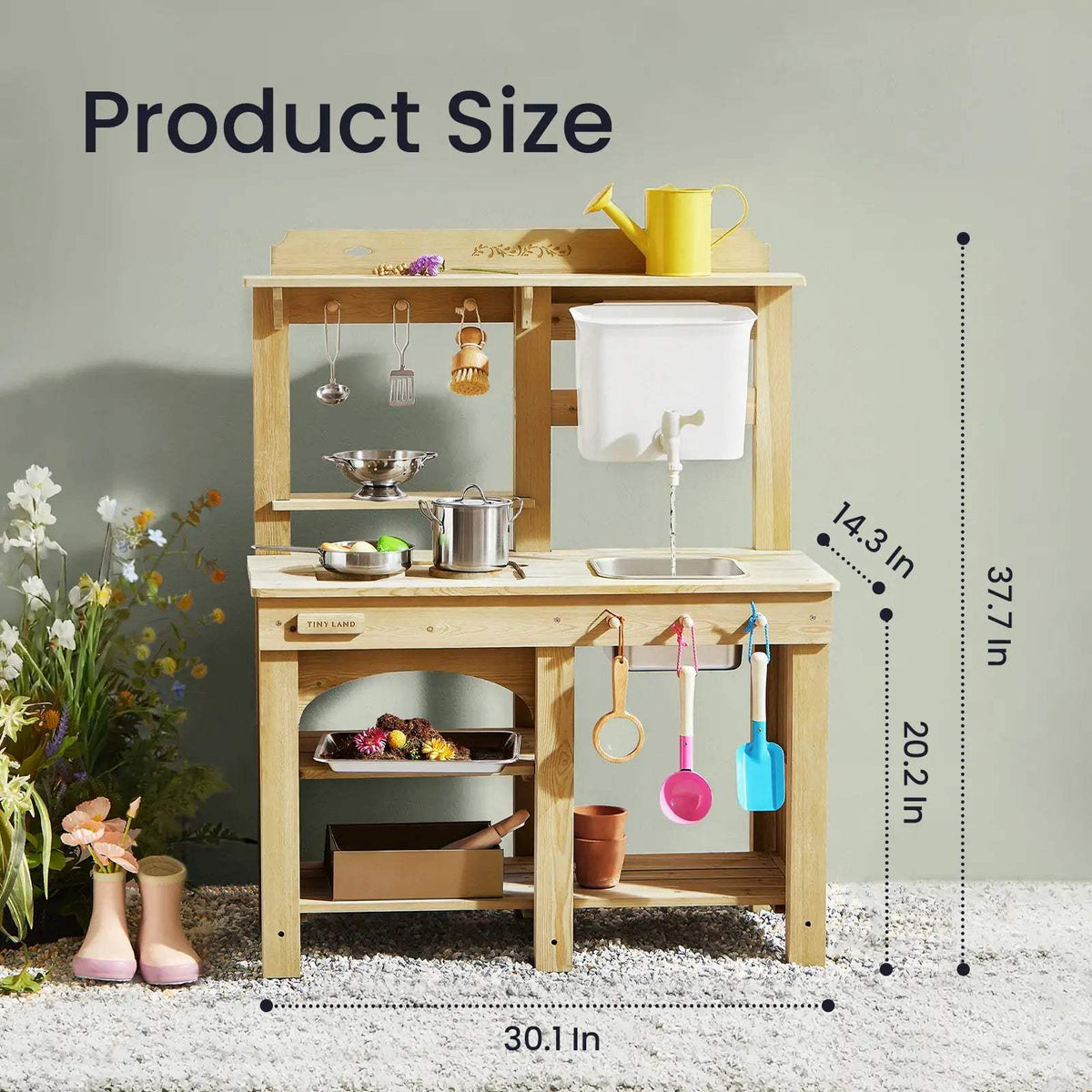 Mud Play Kitchen | Outdoor Water Station | Durable Build | Kids Ages 3 Plus