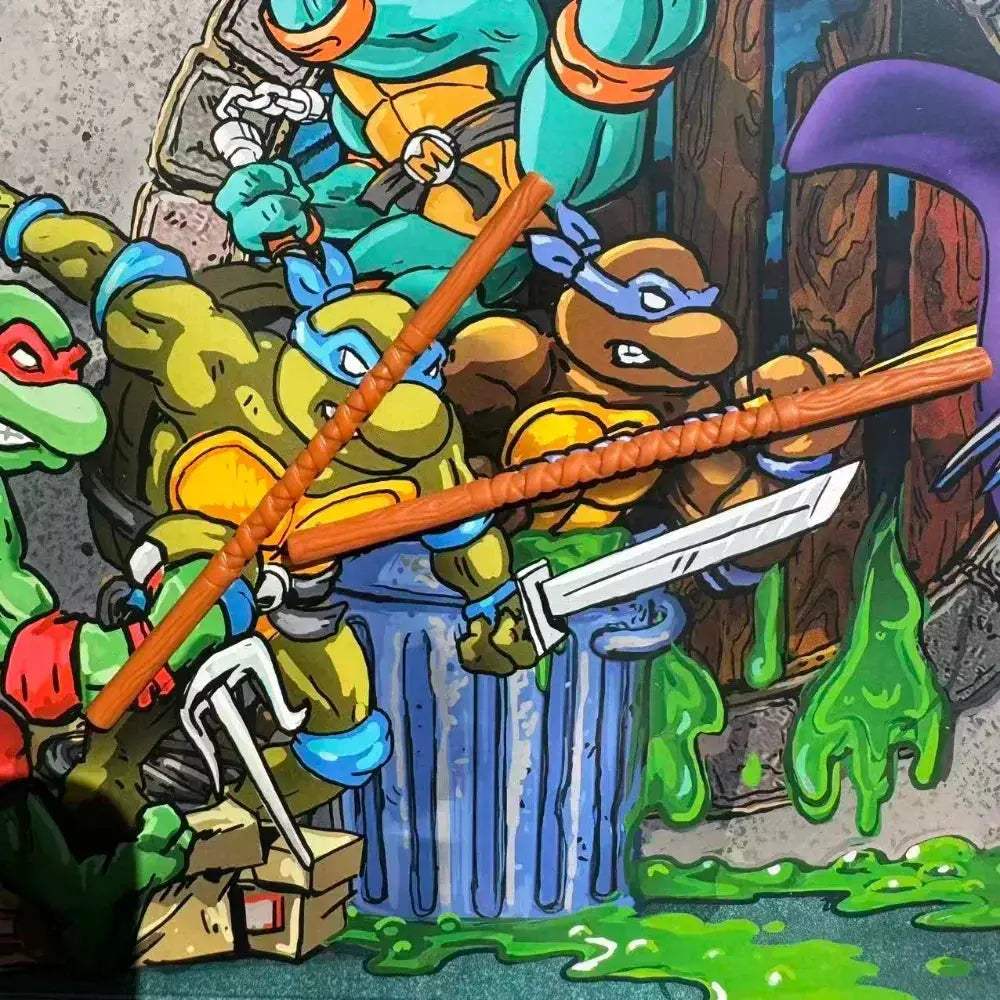 TMNT 4Inch Figures Weapons Belt Accessory Set With Realistic Detailing - ToylandEU