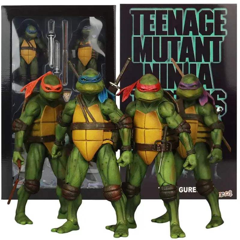 TMNT Action Figures 4 Pack Movable Joints For Collectors - ToylandEU