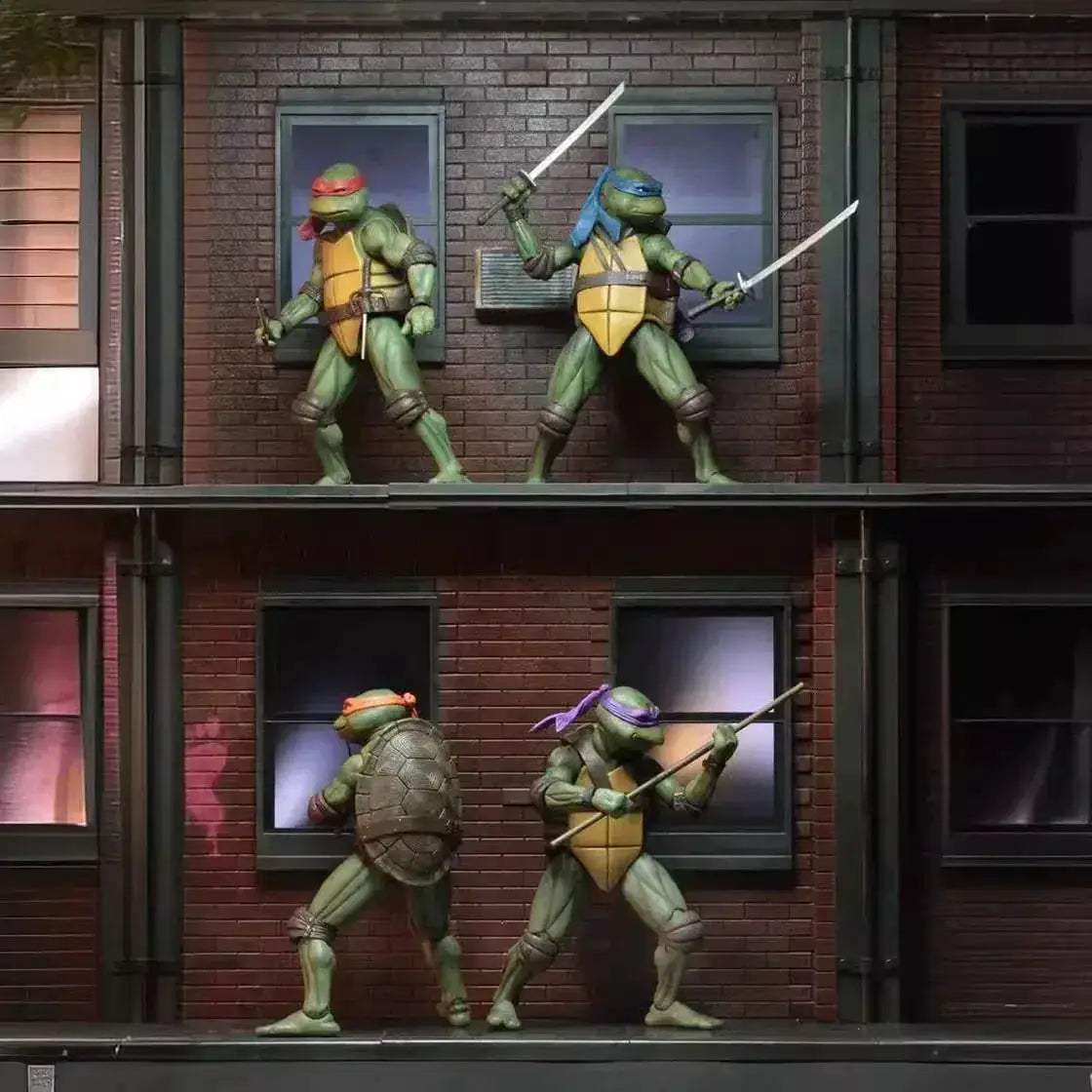 TMNT Action Figures 4 Pack Movable Joints For Collectors - ToylandEU