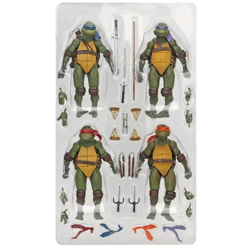 TMNT Action Figures 4 Pack Movable Joints For Collectors - ToylandEU