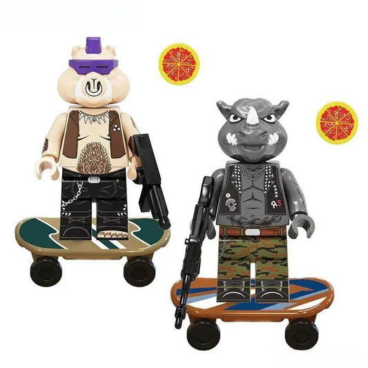  TMNT Bebop And Rocksteady Custom LEGO Minifigures Set -  ToylandEU™
