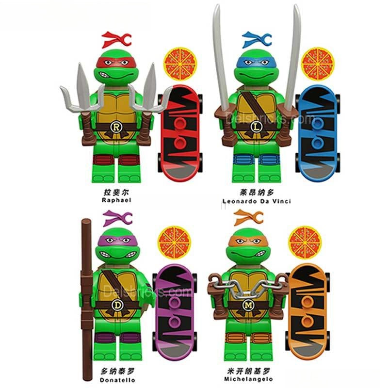 TMNT Minifigures | Mutant Mayhem 4-Pack | Toylandeu™
