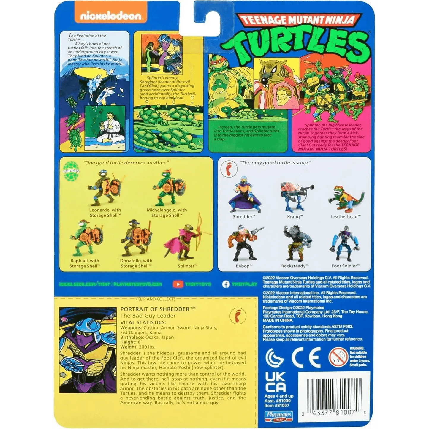 TMNT Shredder Action Figure Original Retro Edition 2013 - ToylandEU