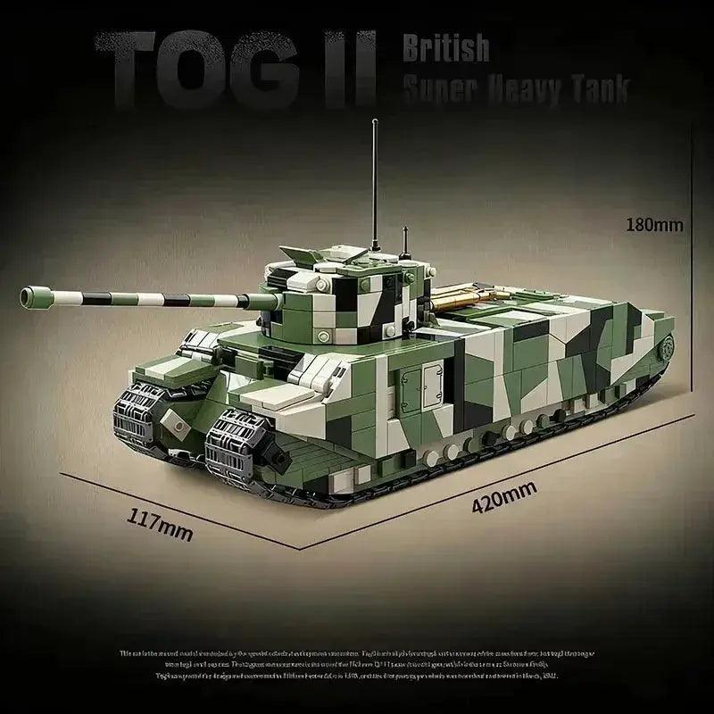  TOG II Heavy Tank Building Blocks Realistic Detail -  ToylandEU™