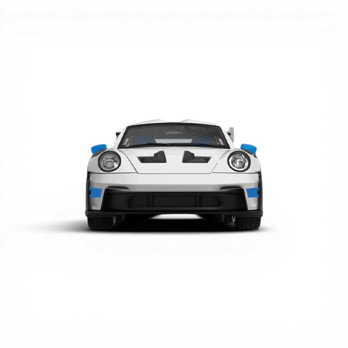 TPC Porsche 911 GT3 RS White Blue Wheels 1:64 - ToylandEU