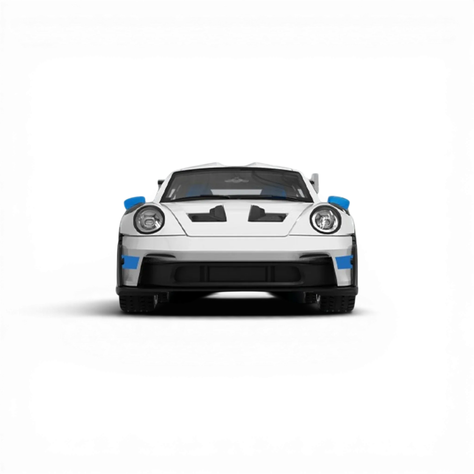 TPC Porsche 911 GT3 RS White Blue Wheels 1:64 - ToylandEU