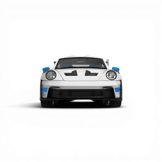  TPC Porsche 911 GT3 RS White Blue Wheels 1:64 -  ToylandEU™