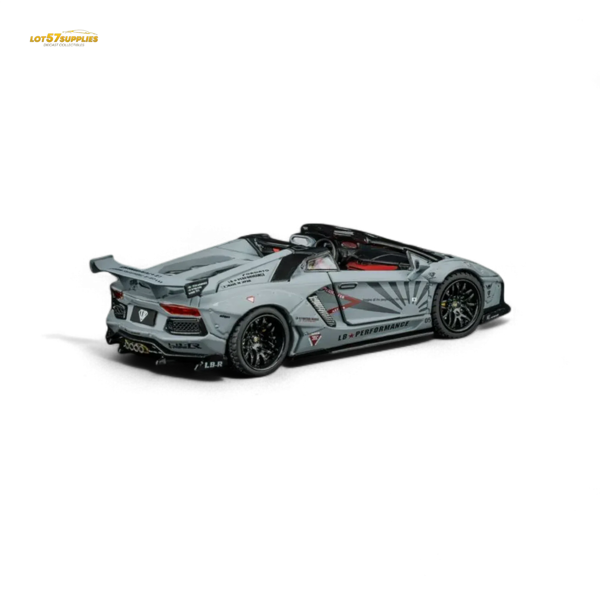 TPC Rhino Model RM 1/64 Lamborghini LP720-4 Roadster Wide-Body Modified - Combat Gray 1/64 - ToylandEU