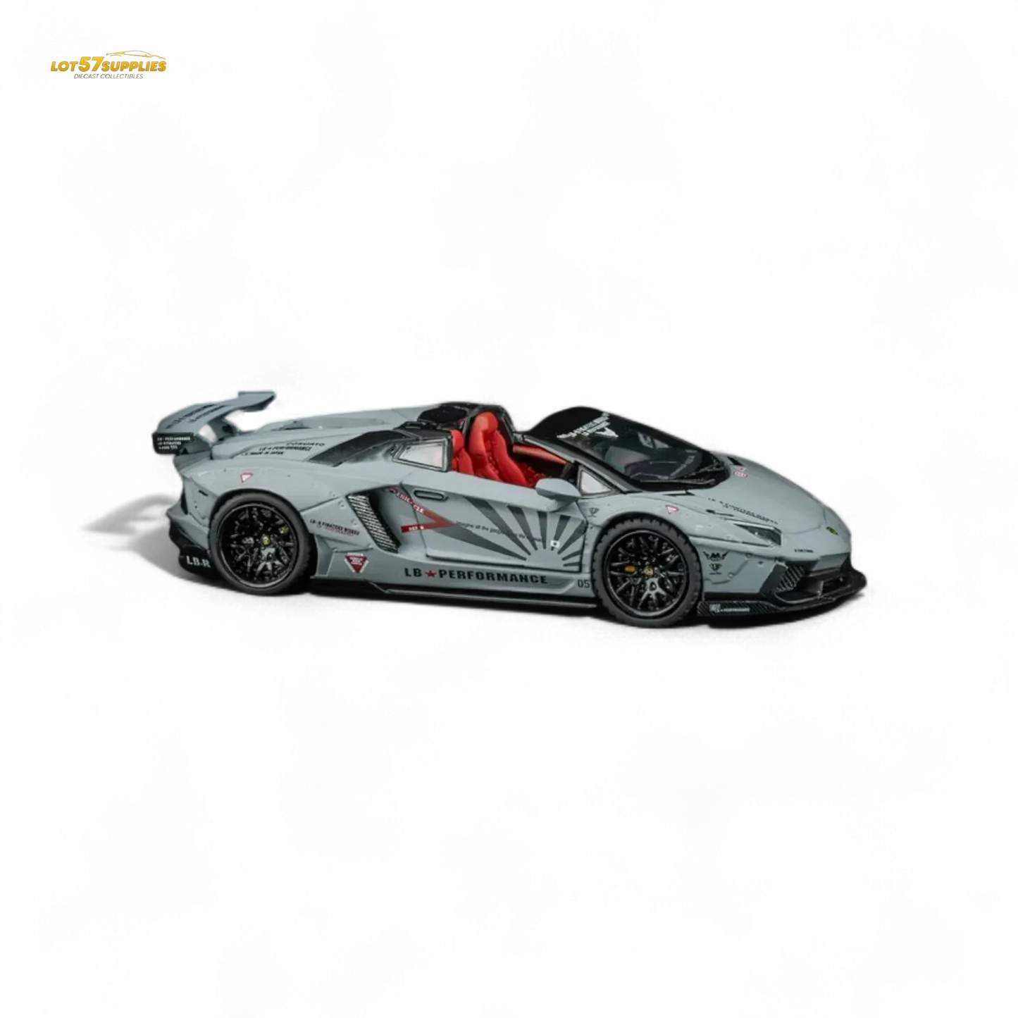 TPC Rhino Model RM 1/64 Lamborghini LP720-4 Roadster Wide-Body Modified - Combat Gray 1/64 - ToylandEU